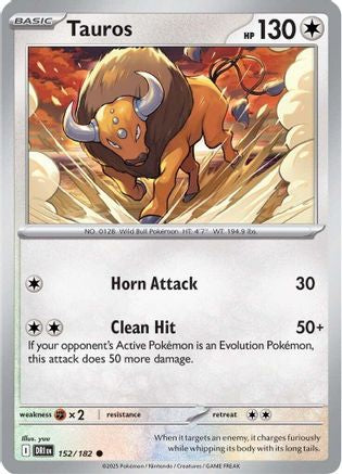 Tauros 152/182 Reverse Holo | Destined Rivals | Pokemon Card