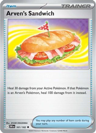 Arven's Sandwich 161/182 Reverse Holo | Destined Rivals | Pokemon Card