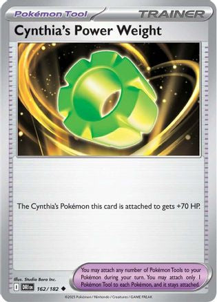 Cynthia's Power Weight 162/182 Reverse Holo | Destined Rivals | Pokemon Card