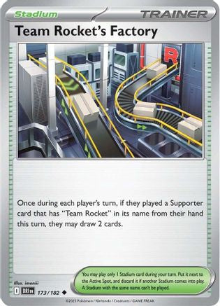Team Rocket's Factory 173/182 Reverse Holo | Destined Rivals | Pokemon Card