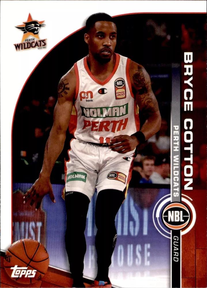 Bryce Cotton #63 Perth Wildcats | 2023-24 Topps NBL | NBL Trading Card