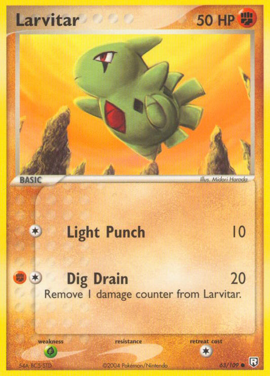 Larvitar 63/109 Common | Team Rocket Returns | Pokemon Card