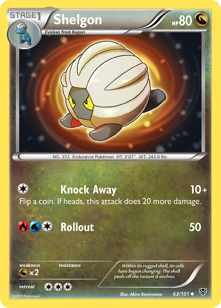 Shelgon 63/101 Uncommon | Plasma Blast | Pokemon Card