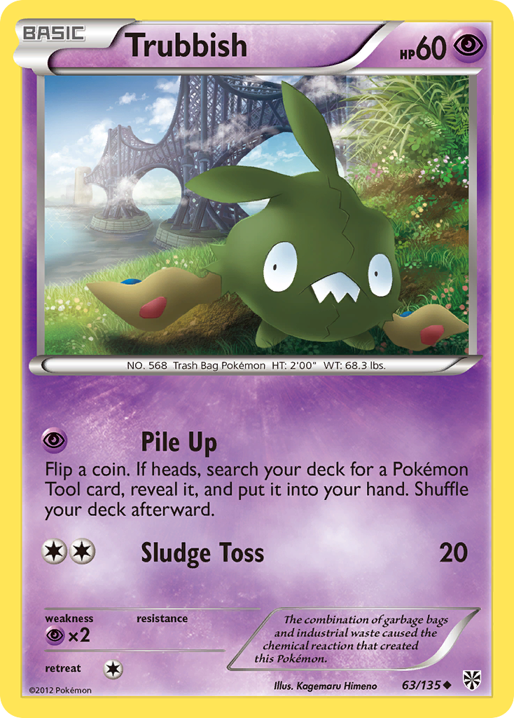 Trubbish 63/135 Uncommon | Plasma Storm | Pokemon Card