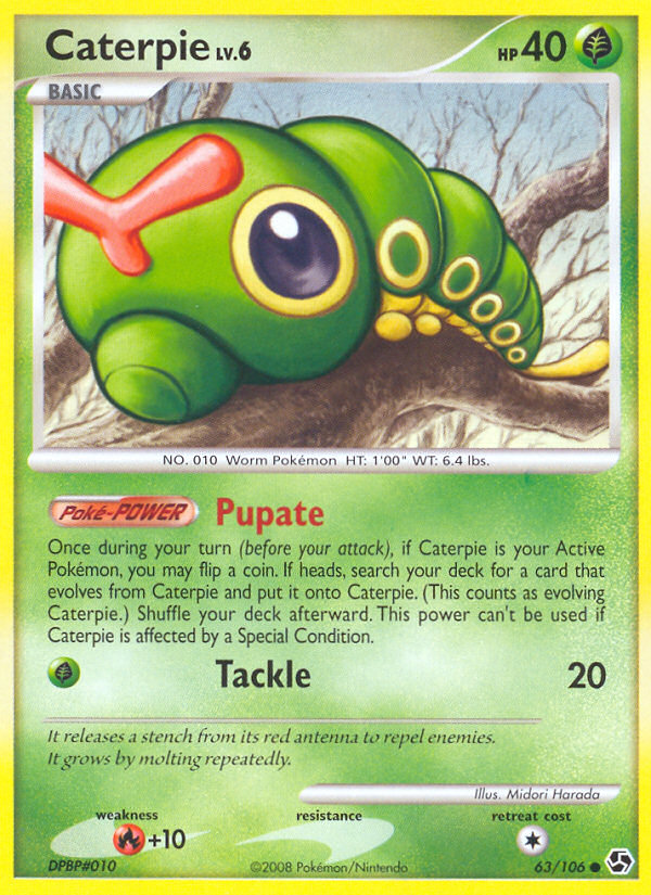Caterpie 63/106 Common | Great Encounters | Pokemon Card