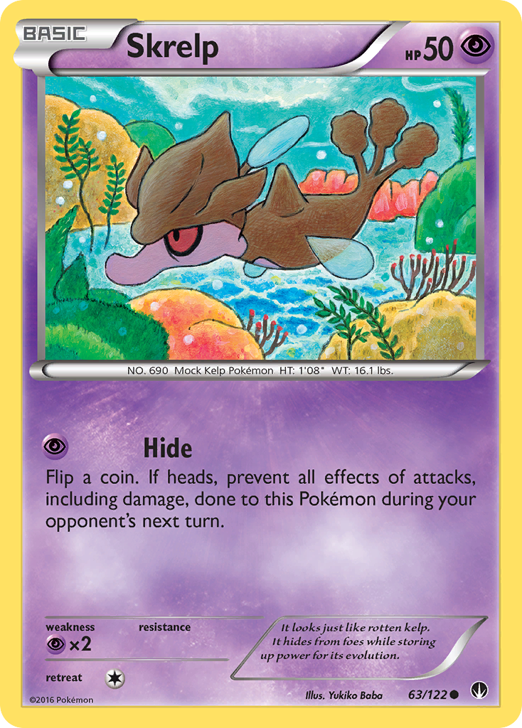 Skrelp 63/122 Common | BREAKpoint | Pokemon Card