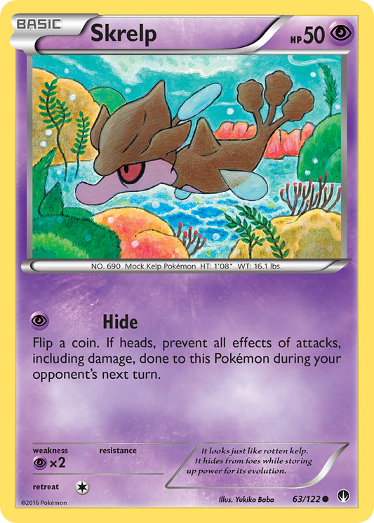 Skrelp 63/122 Common | BREAKpoint | Pokemon Card