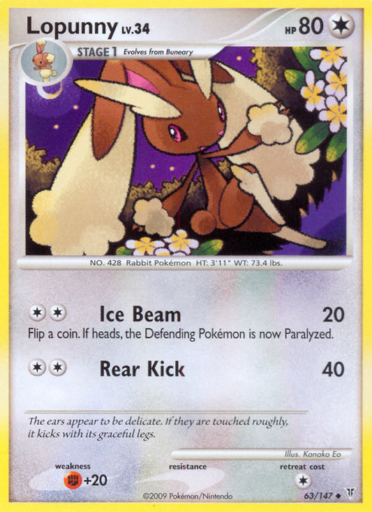 Lopunny 63/147 Uncommon | Supreme Victors | Pokemon Card