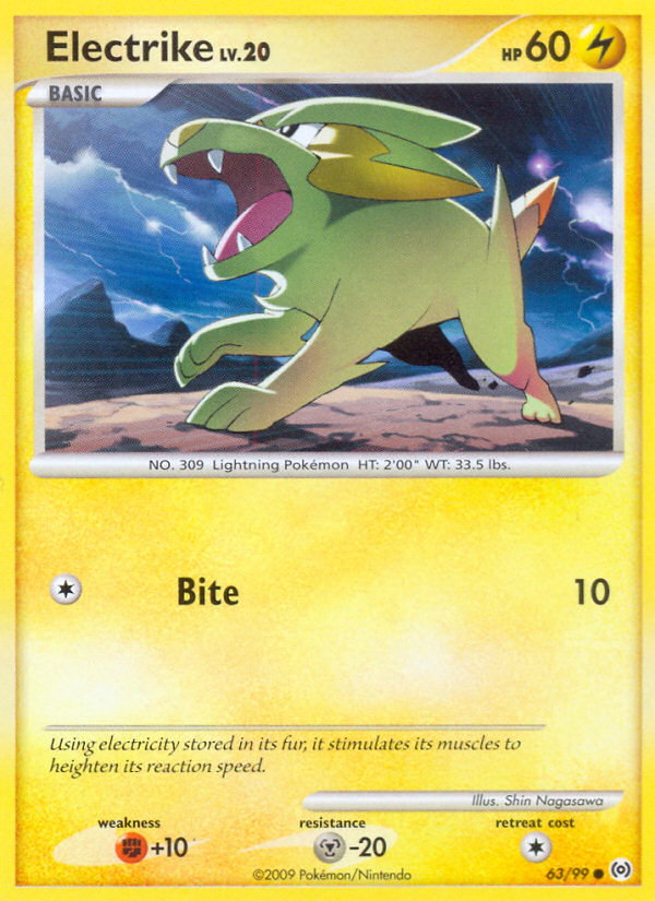 Electrike 63/99 Common | Arceus | Pokemon Card