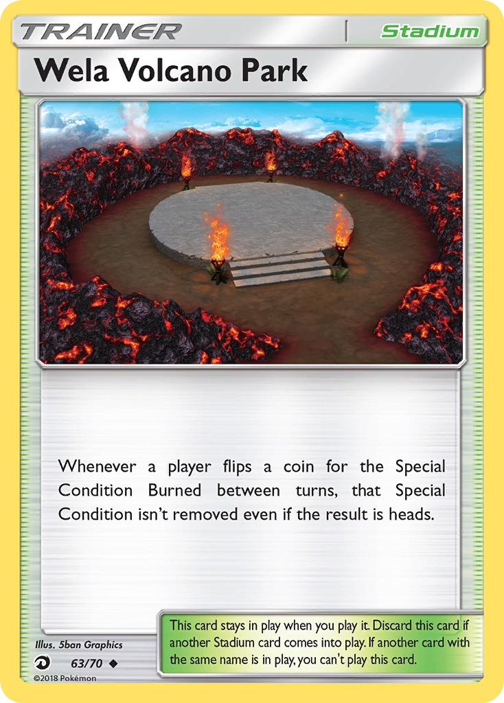Wela Volcano Park 63/70 Uncommon | Dragon Majesty | Pokemon Card