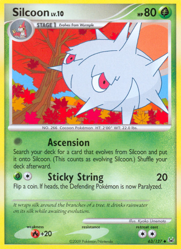 Silcoon 63/127 Uncommon | Platinum | Pokemon Card