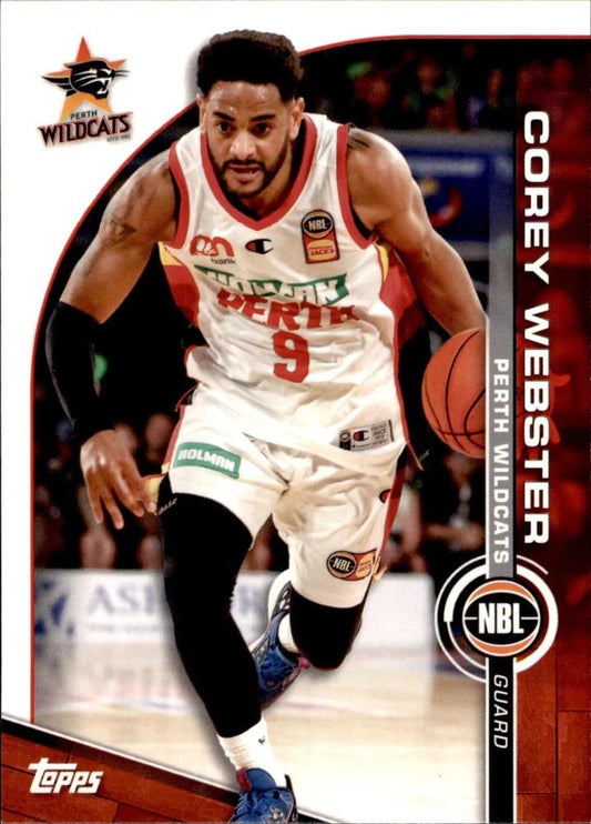 Corey Webster #64 Perth Wildcats | 2023-24 Topps NBL | NBL Trading Card