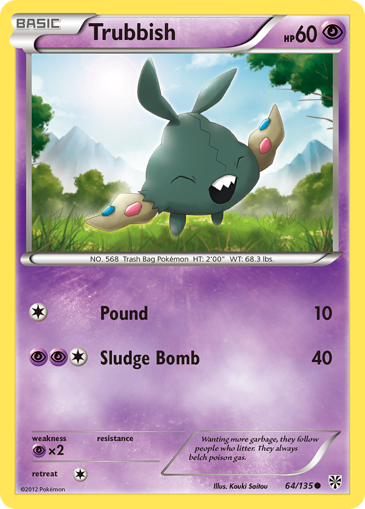 Trubbish 64/135 Common | Plasma Storm | Pokemon Card