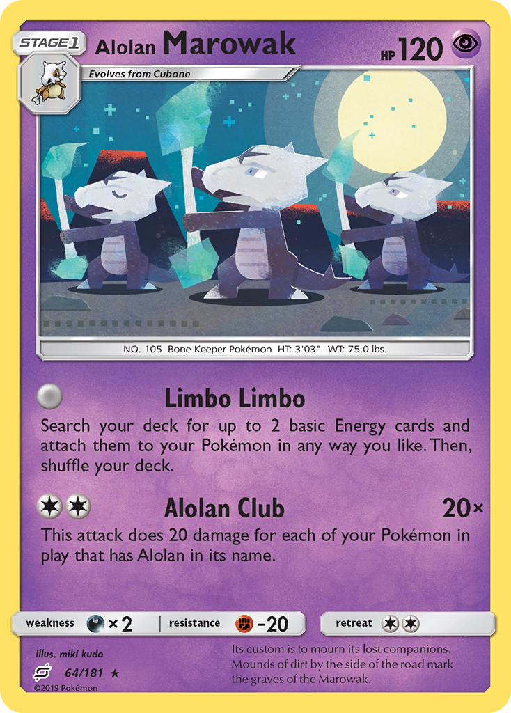 Buy Alolan Marowak 64/181 Rare | Team Up