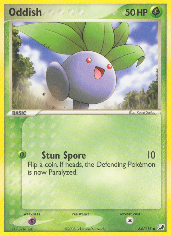 Oddish 64/115 Common | Unseen Forces | Pokemon Card