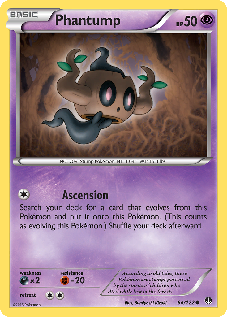 Phantump 64/122 Common | BREAKpoint | Pokemon Card