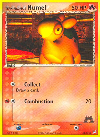 Team Magma's Numel 64/95 Common | Team Magma vs Team Aqua | Pokemon Card