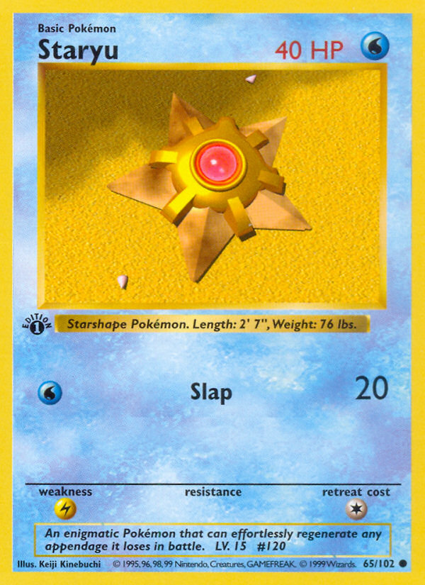 Staryu 65/102 Common | Base | Pokemon Card