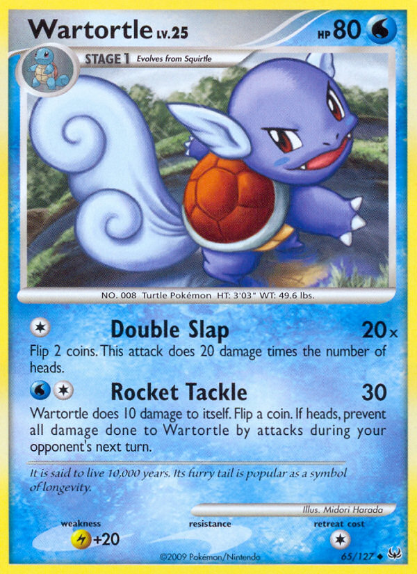 Wartortle 65/127 Uncommon | Platinum | Pokemon Card