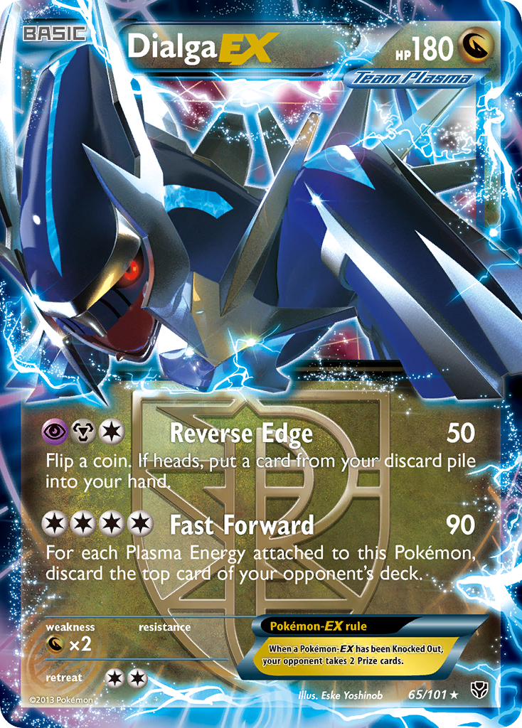 Dialga-EX 65/101 Rare Holo EX | Plasma Blast | Pokemon Card