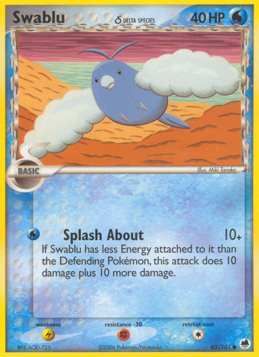 Swablu δ 65/101 Common | Dragon Frontiers | Pokemon Card