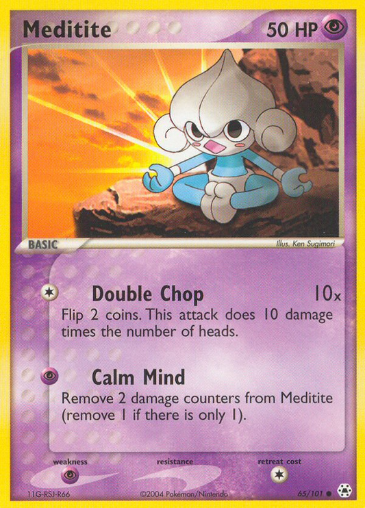 Meditite 65/101 Common | Hidden Legends | Pokemon Card
