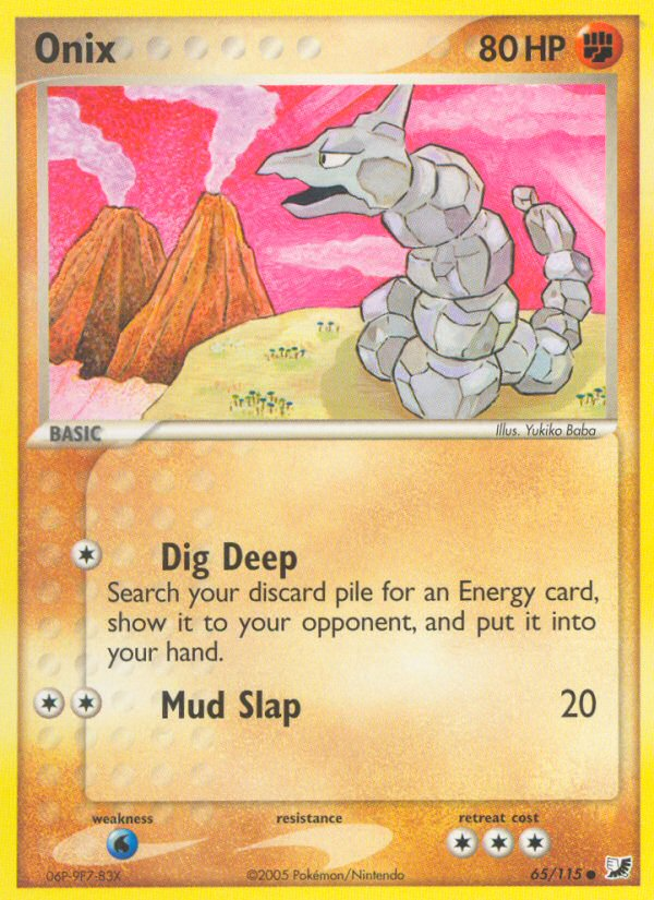 Onix 65/115 Common | Unseen Forces | Pokemon Card