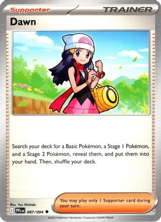 Dawn 87/94 Reverse Holo | Phantasmal Flames | Pokemon Card