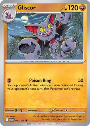 Gliscor 50/94 Reverse Holo | Phantasmal Flames | Pokemon Card