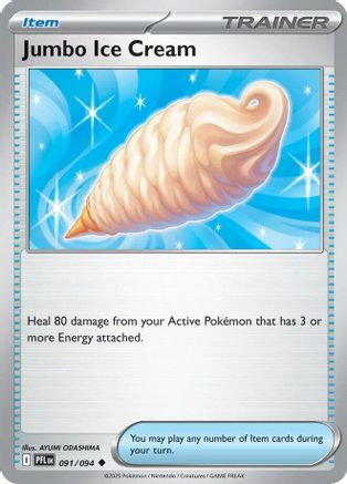 Jumbo Ice Cream 91/94 Reverse Holo | Phantasmal Flames | Pokemon Card