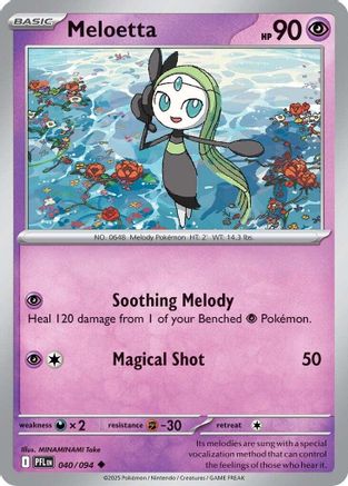 Meloetta 40/94 Reverse Holo | Phantasmal Flames | Pokemon Card