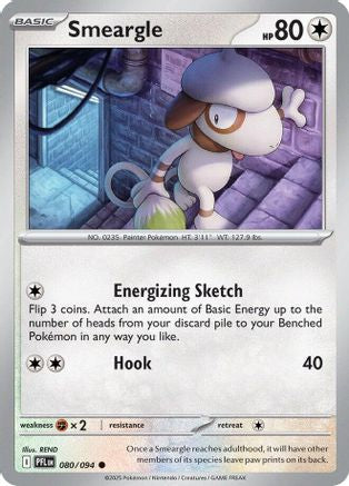 Smeargle 80/94 Reverse Holo | Phantasmal Flames | Pokemon Card