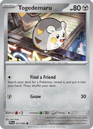 Togedemaru 73/94 Reverse Holo | Phantasmal Flames | Pokemon Card