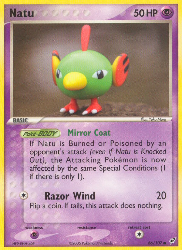 Natu 66/107 Common | Deoxys | Pokemon Card