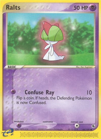 Ralts 66/109 Common | Ruby & Sapphire | Pokemon Card