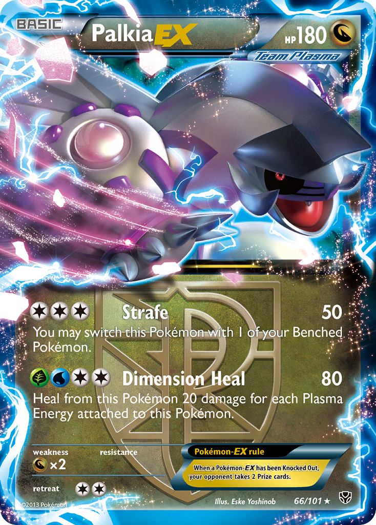 Palkia-EX 66/101 Rare Holo EX | Plasma Blast | Pokemon Card