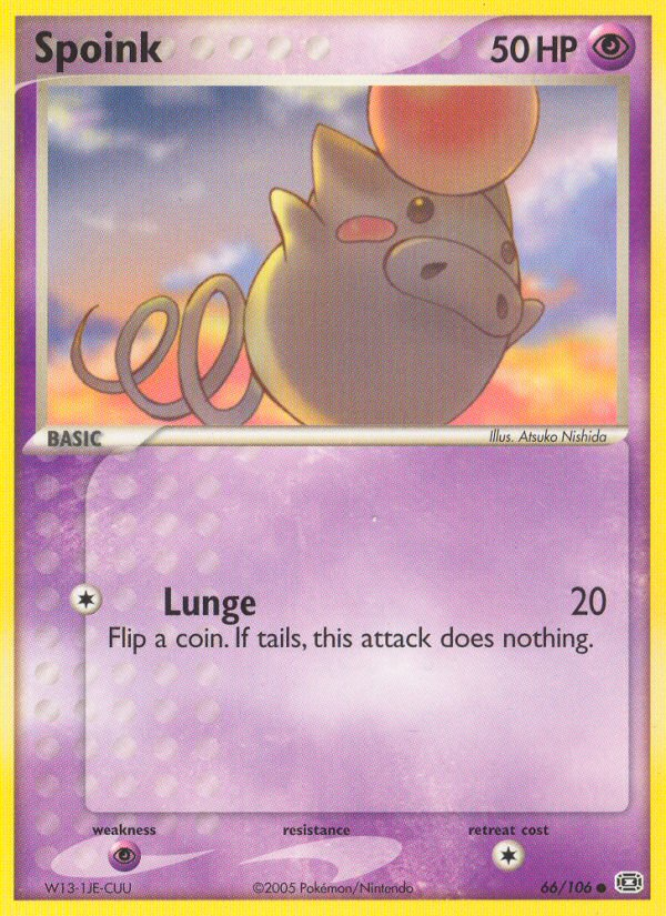 Spoink 66/106 Common | Emerald | Pokemon Card