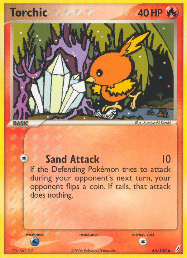 Torchic 66/100 Common | Crystal Guardians | Pokemon Card