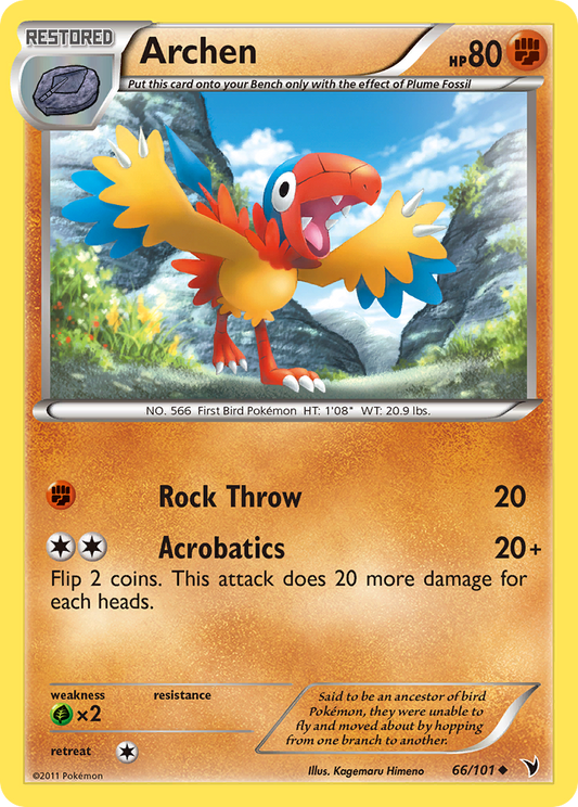 Archen 66/101 Uncommon | Noble Victories | Pokemon Card