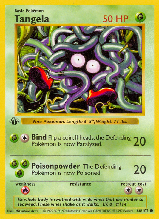 Tangela 66/102 Common | Base | Pokemon Card