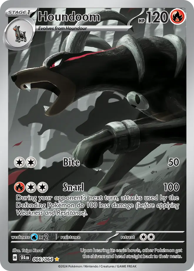 Houndoom 066/064 Pokemon Shrouded Fable Illustration rare
