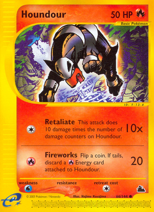 Houndour 66/144 Common | Skyridge | Pokemon Card