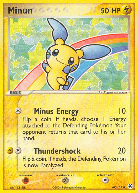 Minun 67/101 Common | Hidden Legends | Pokemon Card