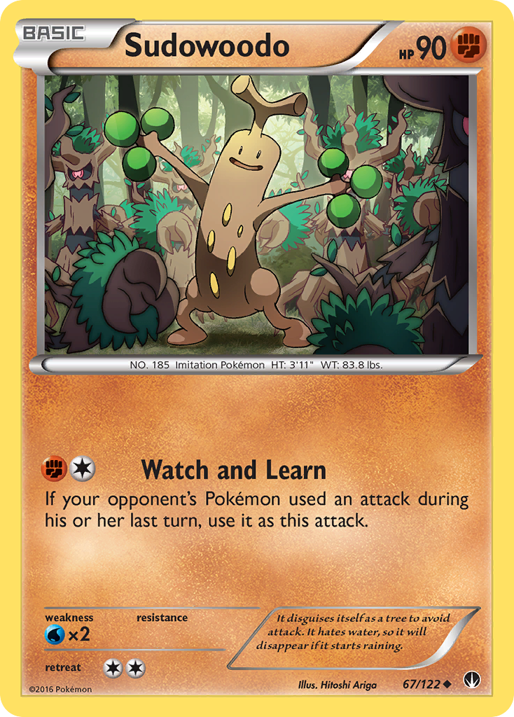 Sudowoodo 67/122 Uncommon | BREAKpoint | Pokemon Card