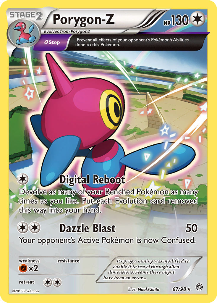 Porygon-Z 67/98 Rare Holo | Ancient Origins | Pokemon Card