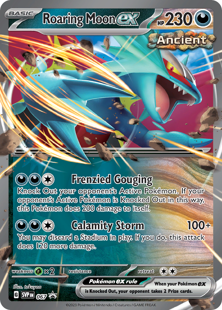 Roaring Moon ex #67 Promo | Scarlet & Violet Black Star Promos | Pokemon Card