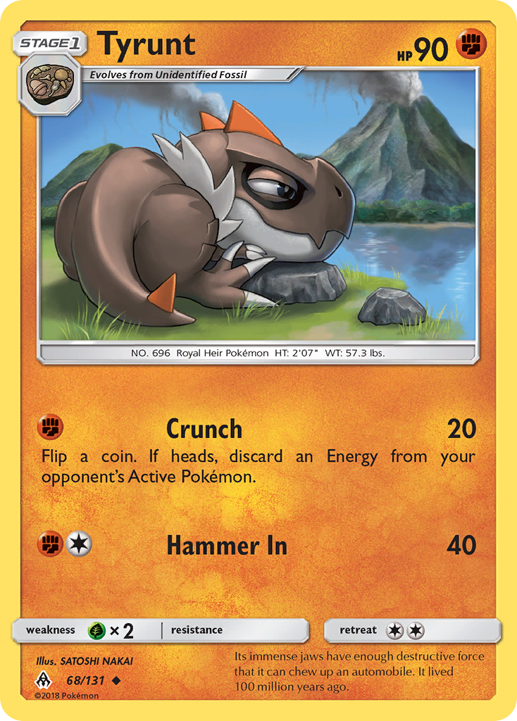 Tyrunt 68/131 Uncommon | Forbidden Light | Pokemon Card