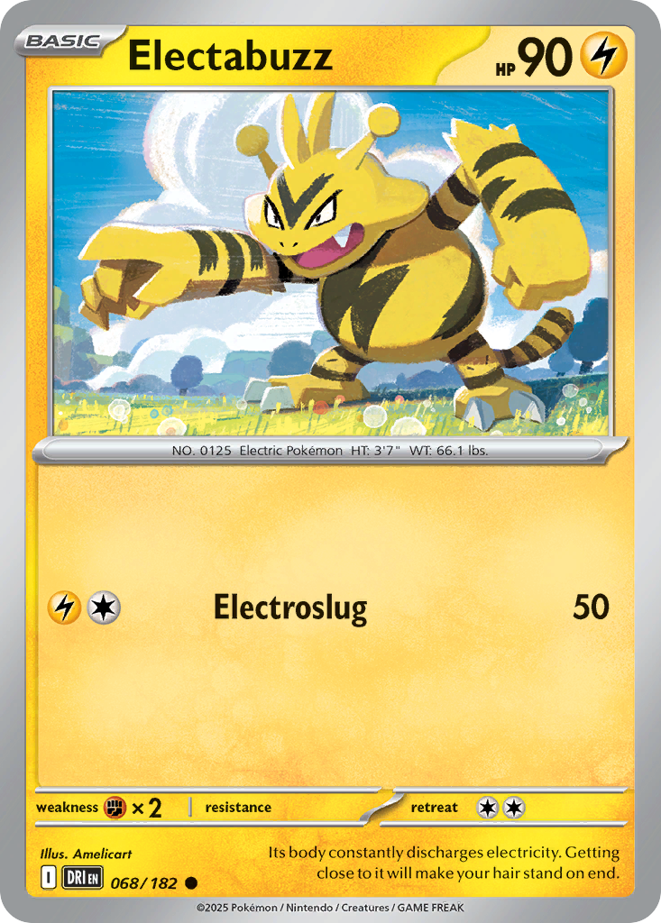 Electabuzz 68/182 Common | Destined Rivals | Pokemon Card