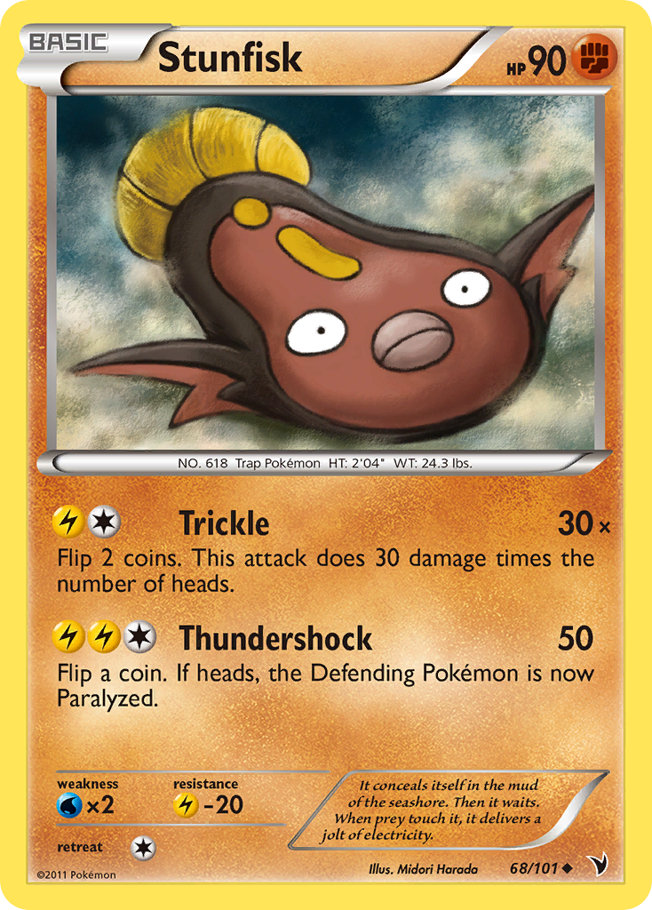 Stunfisk 68/101 Uncommon | Noble Victories | Pokemon Card