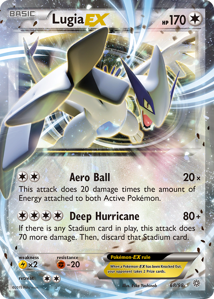 Lugia-EX 68/98 Rare Holo EX | Ancient Origins | Pokemon Card